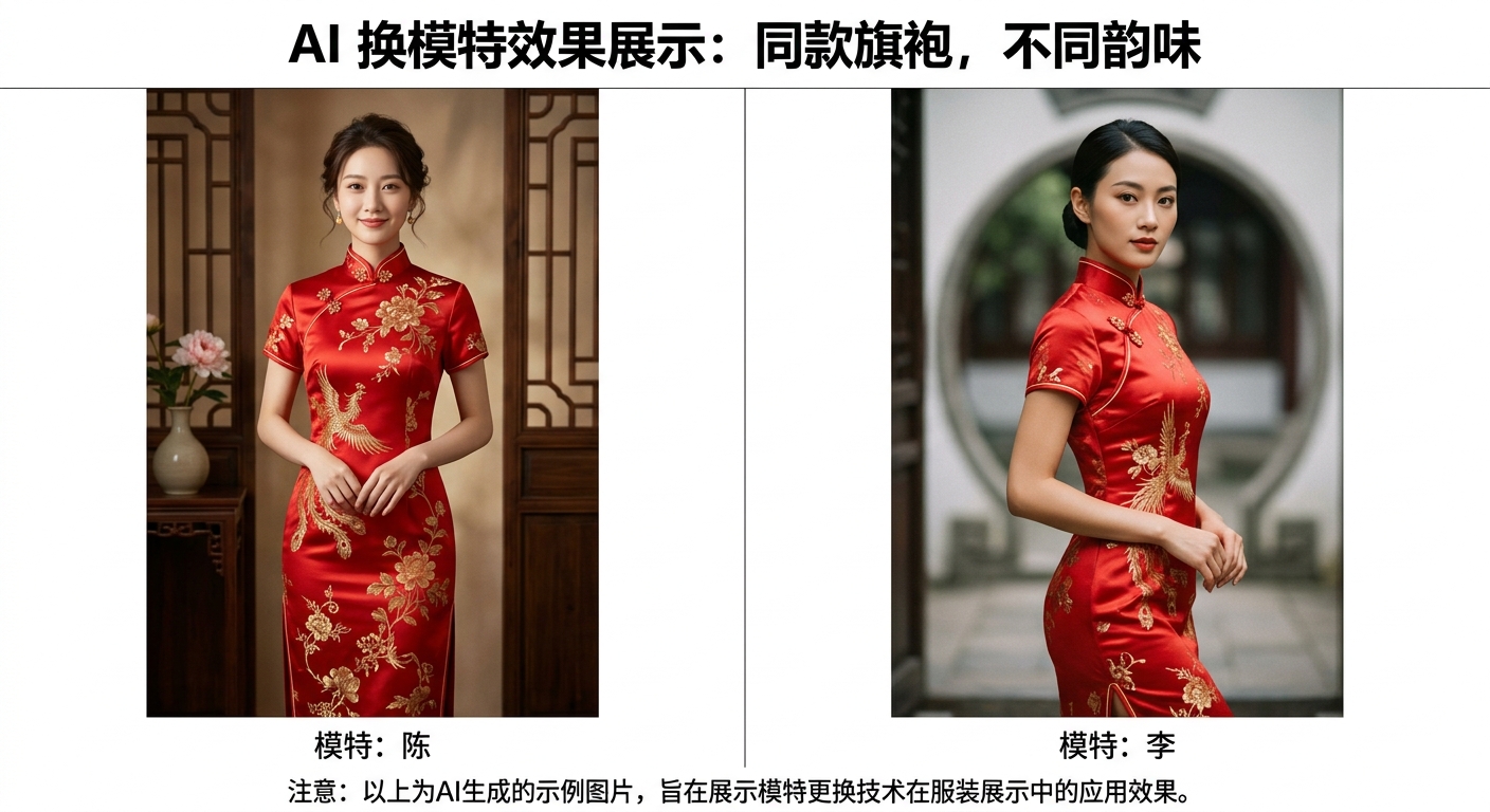 AI换模特